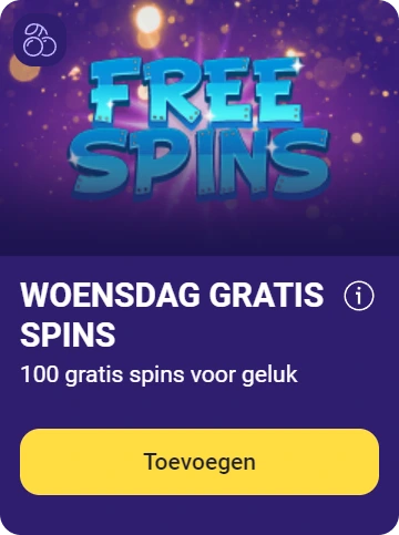 WOENSDAG GRATIS SPINS